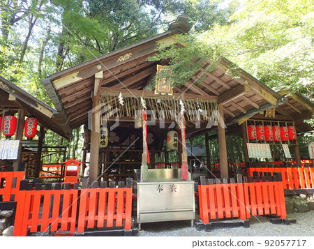 Nonomiya Shrine, a shrine located along the small path of the bamboo grove in Sagano, Ukyo-ku, Kyoto City, Kyoto Prefecture Nonomiya Shrine, a shrine located along the small path of the bamboo grove in Sagano, Ukyo-ku, Kyoto City, Kyoto Prefecture 92057717