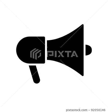 Illustration Vector Graphic of Megaphone Icon Illustration Vector Graphic of Megaphone Icon 92058146