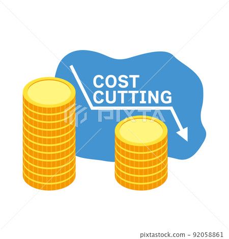 Image illustration of cost reduction Image illustration of cost reduction 92058861