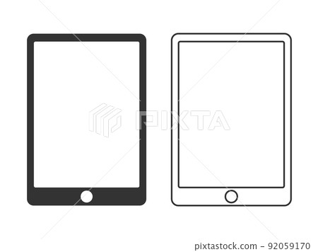 Tablet terminal icon illustration material 92059170
