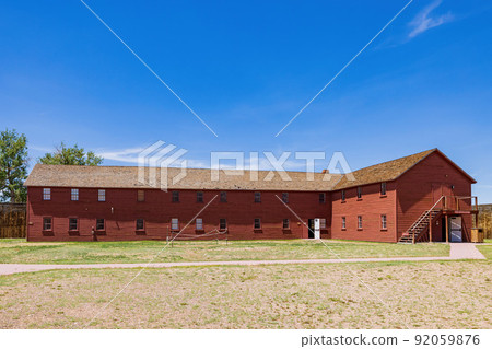 Sunny exterior view of the Wyoming Territorial Prison 92059876