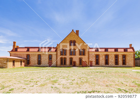 Sunny exterior view of the Wyoming Territorial Prison Sunny exterior view of the Wyoming Territorial Prison 92059877