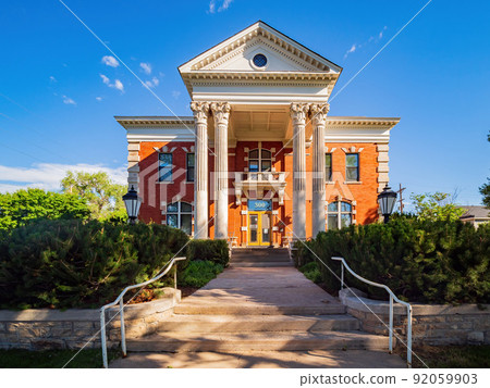 Exterior view of the Historic Governors' Mansion of downtown Cheyenne 92059903