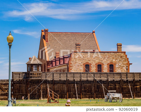 Sunny exterior view of the Wyoming Territorial Prison 92060019