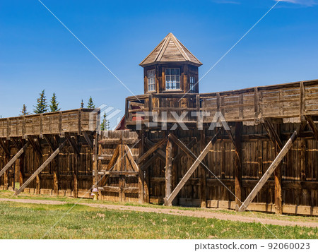 Sunny exterior view of the Wyoming Territorial Prison 92060023