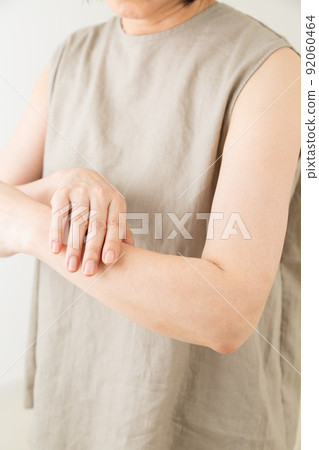 Skin care image of middle woman's arm 92060464