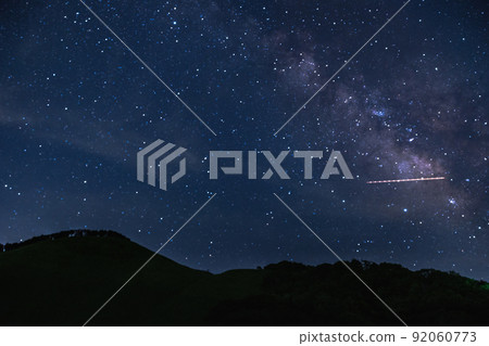 Nara Soni Plateau Milky Way and artificial satellite Nara Soni Plateau Milky Way and artificial satellite 92060773