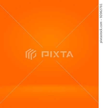 Orange photographic studio background vertical with soft vignette. Soft gradient background. Painted canvas studio backdrop. Orange photographic studio background vertical with soft vignette. Soft gradient background. Painted canvas studio backdrop. 92062781