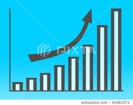 Graph of rise (business, business performance,... - Stock Illustration ...