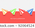 Realistic cone geometrical shapes set Vector 92064524