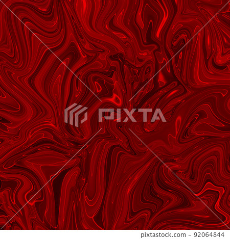 Creative abstract mixed red color painting with marble liquid effect, panorama 92064844