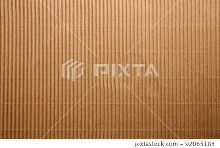 Craft Striped Corrugated Paper Texture Background. Recycling Material. Closeup shot Craft Striped Corrugated Paper Texture Background. Recycling Material. Closeup shot 92065183