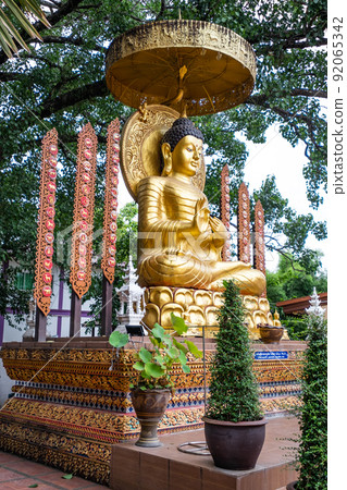 Buddha statue at Phuket Temple in Nan Province, Northern Thailand 92065342