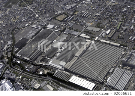 Aerial view of Toyota Motor's Motomachi factory area 92066651