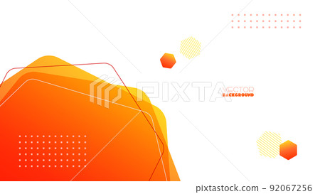 創意背景橙色 92067256