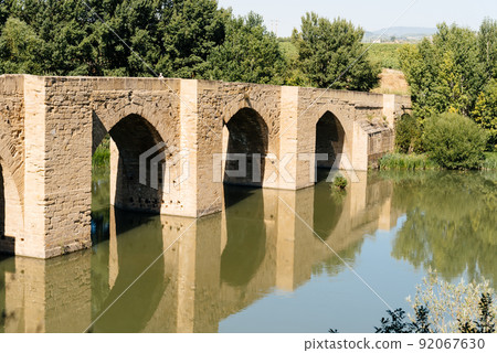 Brinas Bridge over Ebro River in Haro, La Rioja Brinas Bridge over Ebro River in Haro, La Rioja 92067630