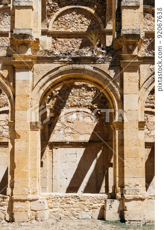 View of the abandoned abbey of Santa Maria de Rioseco. View of the abandoned abbey of Santa Maria de Rioseco. 92067638
