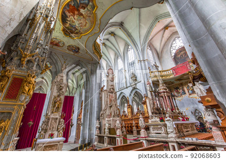 interiors of Salem abbey church, bavaria, germany 92068603
