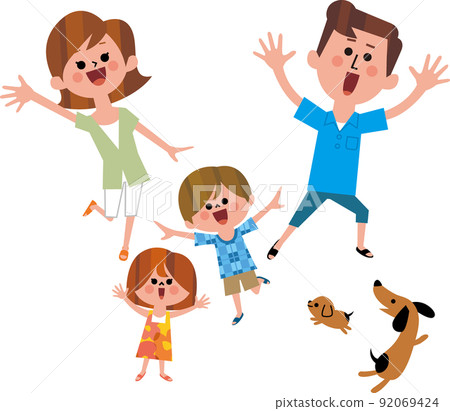 Joyful family Joyful family 92069424