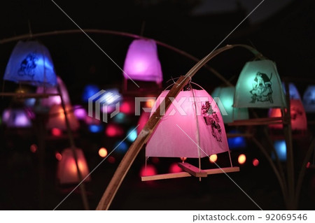 Lights-Fantastic space with colorful lights- 92069546