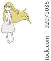Illustration of a blonde girl 92071035