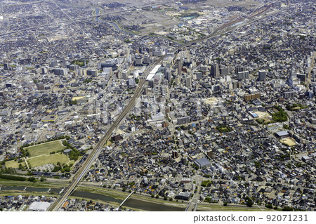 石川縣金澤站附近鳥瞰圖 石川縣金澤站附近鳥瞰圖 92071231