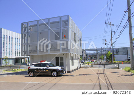 Innovative police box and police car found at King Sky Front 92072348