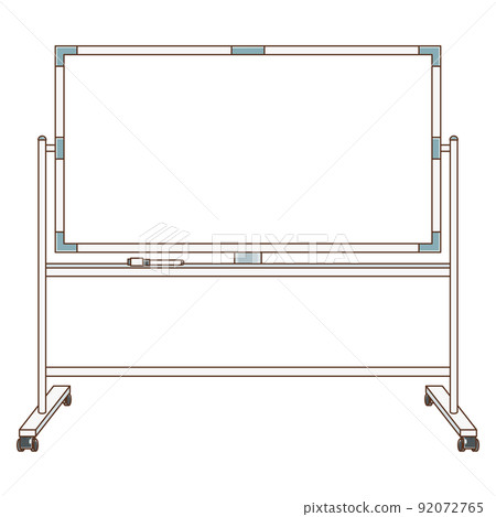 Illustration of a simple whiteboard Illustration of a simple whiteboard 92072765