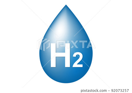 Hydrogen illustration Hydrogen illustration 92073257