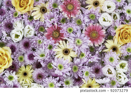 花手水花背景素材 92073279