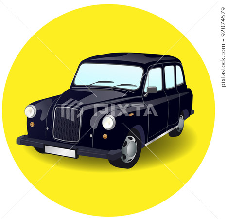 Car taxi vector illustration isolated on white background Car taxi vector illustration isolated on white background 92074579