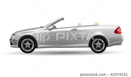 Classic convertible on white background, vector illustration, original design 92074581