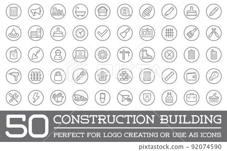 Set of Vector Construction Building Icons Home and Repair can be used as Logo or Icon in premium quality Set of Vector Construction Building Icons Home and Repair can be used as Logo or Icon in premium quality 92074590
