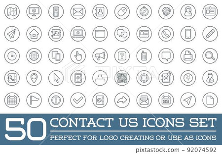 Set of Contact us Service Elements and Assistance Support can be used as Logo or Icon in premium quality Set of Contact us Service Elements and Assistance Support can be used as Logo or Icon in premium quality 92074592