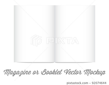 Mock Up for album or booklet or magazine in Vector 92074644