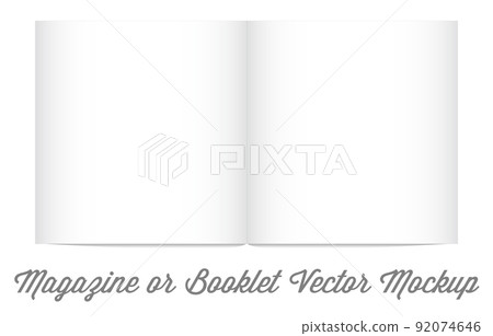 Mock Up for album or booklet or magazine in Vector 92074646