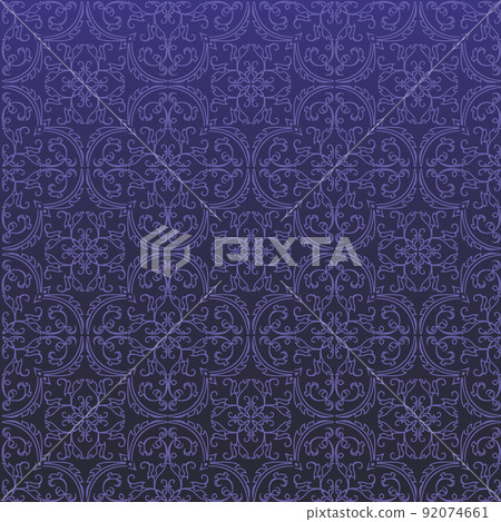 Seamless Damask Background Pattern Design and Wallpaper Made of Turkish Texture Ceramic Tiles in Vector Seamless Damask Background Pattern Design and Wallpaper Made of Turkish Texture Ceramic Tiles in Vector 92074661