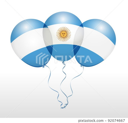 Balloons in Vector as National Flag Balloons in Vector as National Flag 92074667