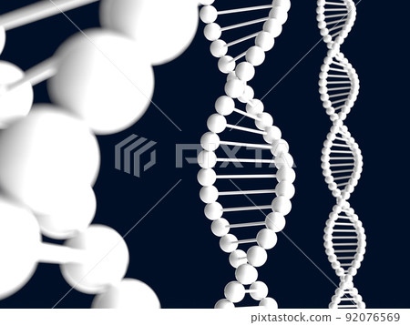3D model of the double helix structure of DNA 3D model of the double helix structure of DNA 92076569