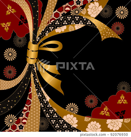 日本傳統圖案 Noshi 的背景 92076930