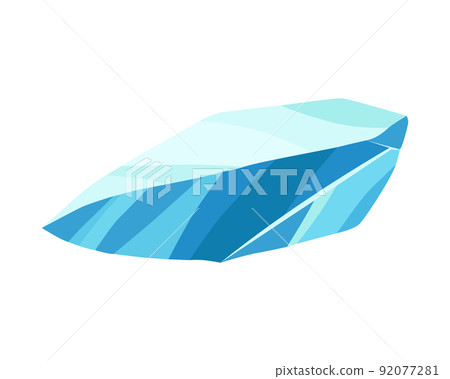 Cartoon ice crystals. Cold frozen blocks or ice mountain, winter decoration for game design. Iceberg broken pieces of ice. Snowy elements on white background Cartoon ice crystals. Cold frozen blocks or ice mountain, winter decoration for game design. Iceberg broken pieces of ice. Snowy elements on white background 92077281