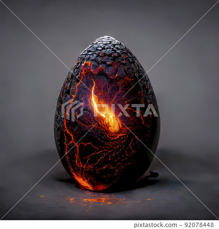 Glowing Dragon Egg with Broken Surface Glowing Dragon Egg with Broken Surface 92078448