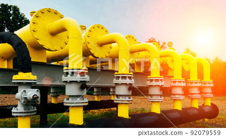 Gas pipes oil energy. Yellow gas pipeline energy equipment. Fuel power technology. Safety valve in gas pipe industry. Gas pipes oil energy. Yellow gas pipeline energy equipment. Fuel power technology. Safety valve in gas pipe industry. 92079559