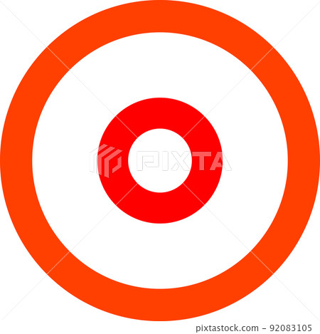 Illustration material of red target 92083105
