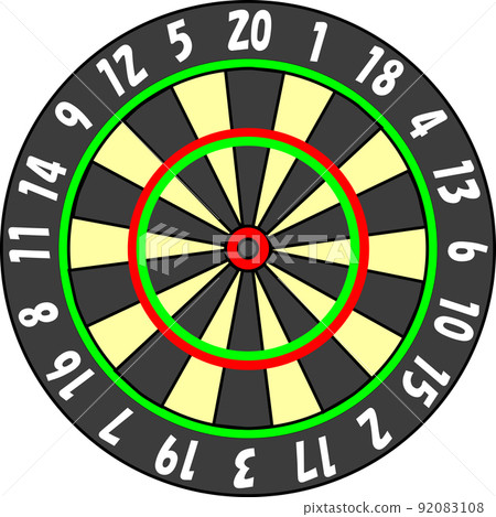 Illustration of fun darts Illustration of fun darts 92083108
