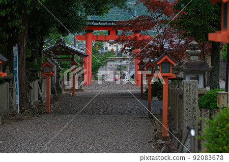 和歌山縣葛城町法來山神社鳥居進場,初夏 和歌山縣葛城町法來山神社鳥居進場,初夏 92083678