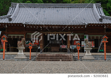 Horaisan Shrine Haiden, Katsuragi Town, Wakayama Prefecture, early summer 92083681
