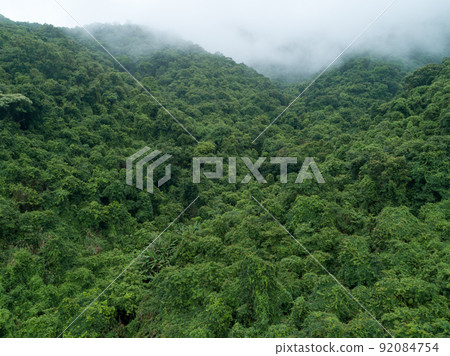 Aerial view of beautiful forest mountain landscape Aerial view of beautiful forest mountain landscape 92084754