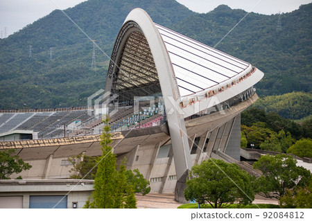 EOS5D. Aged stadium in Hiroshima city. 92084812