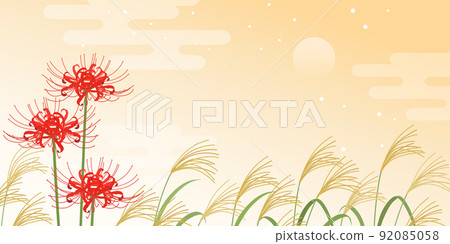 Cluster amaryllis and Japanese pampas grass frame (2: 1) Cluster amaryllis and Japanese pampas grass frame (2: 1) 92085058